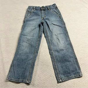 Wrangler Boys Regular Fit Straight Leg Pull On Denim Jeans 100% Cotton Size 7